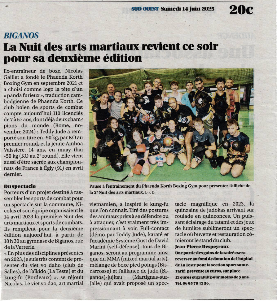 La nuit des arts martiaux 2